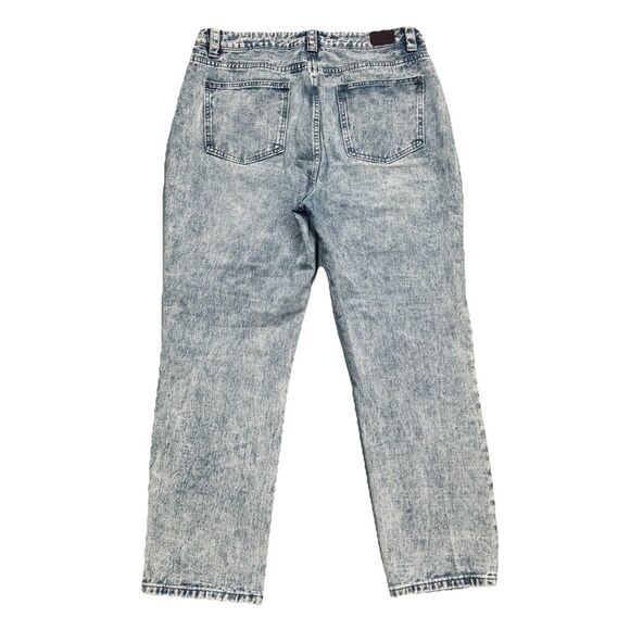 Rubberband Boyfriend Jeans 11/12 (32x26) Blue Stonewash Distressed Denim Juniors - Picture 3 of 9